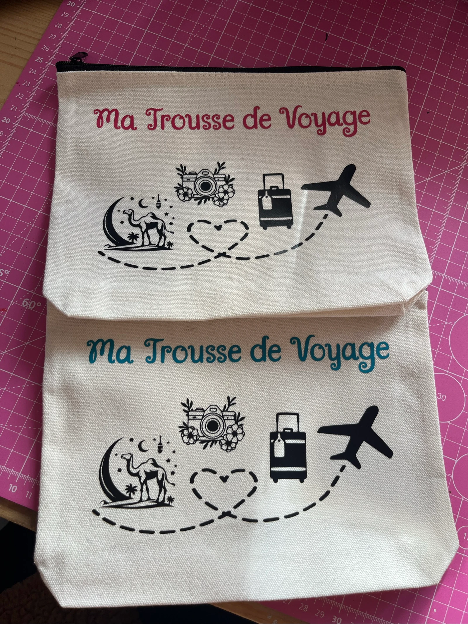 Trousse de voyage personnalisée 